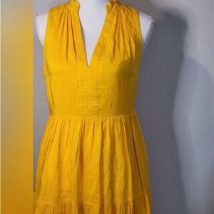 ANTONIO MELANI Vibrant Yellow Midi Dress